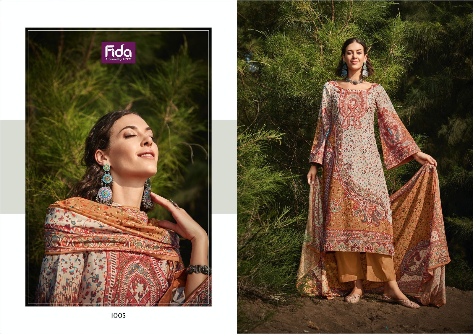 Fida Kavisha Kashmiri Wool Dress Material Collection
